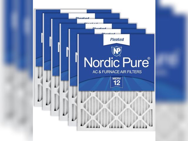 Lot 96-221866 - Nordic Pure 16x25x1 (Actual Size: 15 1/2 x 24 1/2 x 3/4) Pleated MERV 12 Air Filters 6 Pack New, 3 f...