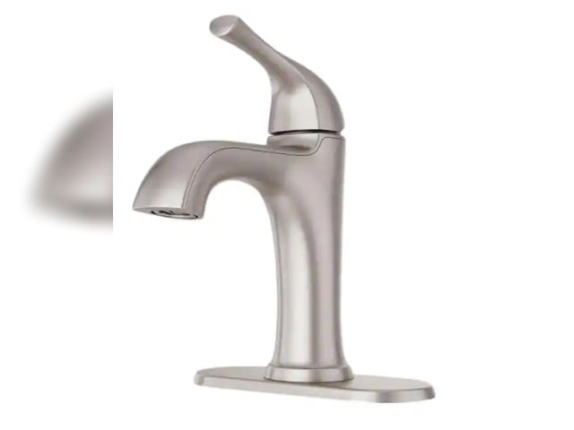 Lot 96-182312 - Pfister
Ladera Single Handle Single Hole Bathroom Faucet in Spot Defense Brushed Nickel
Open box 
Ap...