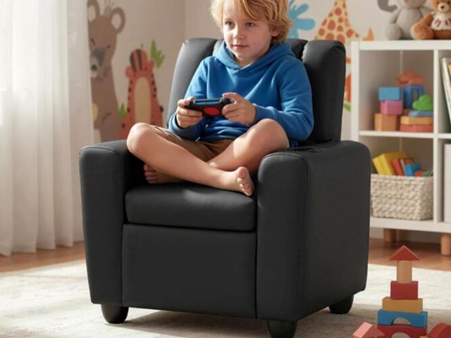 Lot 96-179702 - CostwayVelvet Fabric Push Back Toddler Sofa with Adjustable Backrest-Black
Open box 
Appears Unused ...