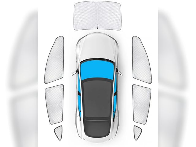 Lot 96-164209 - KMF 7pcs Full Window Sun Shades Custom Fit for Tesla Model 3 Accessories 2020-2024, Privacy Car Wind...