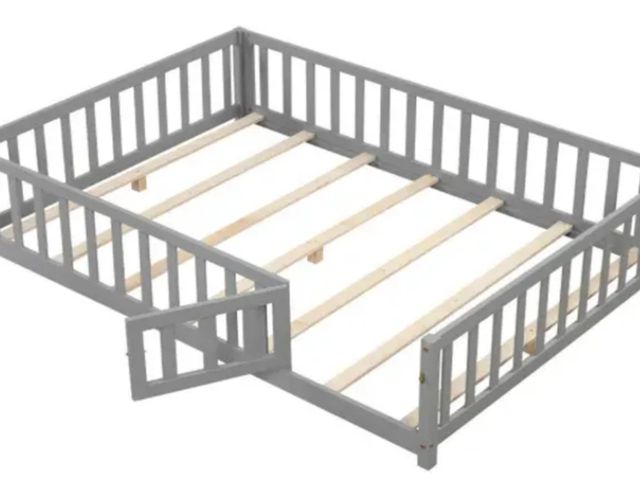 Lot 96-227339 - Costway
Montessori Bed Frame with Full-length Guardrails Safety Door and Latch
New 
Msrp $189.00