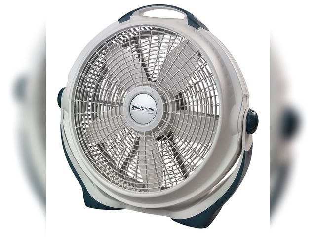 Lot 96-180755 - Lasko Wind Machine Fan, Air Circulator Fan with 3 Speeds, 20" Model 3300, Gray
Open damaged box 
App...