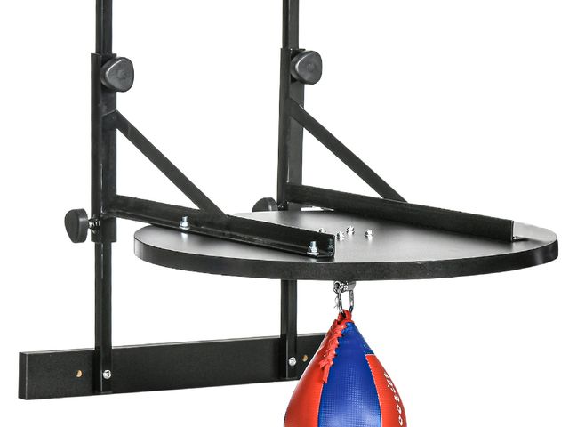 Lot 96-160417 - Soozier Adjustable Speed Bag Platform, Wall Mounted Speed Bags for Boxing, with 360-Degree Swivel an...