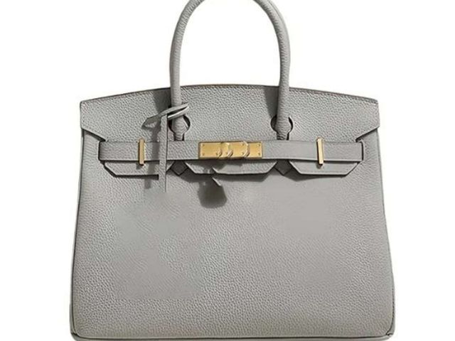 Lot 96-166483 - WIRKIN 30CM Tote Bag Commuter Versatile High-grade Genuine Leather Women's Handbag (Light blue/gray)...