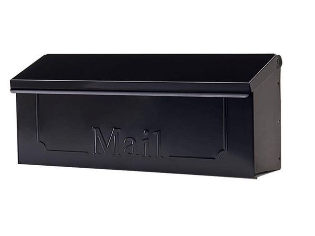 Lot 96-211984 - Architectural Mailboxes
Townhouse Black, Small, Galvanized Steel, Horizontal, Wall Mount Mailbox App...