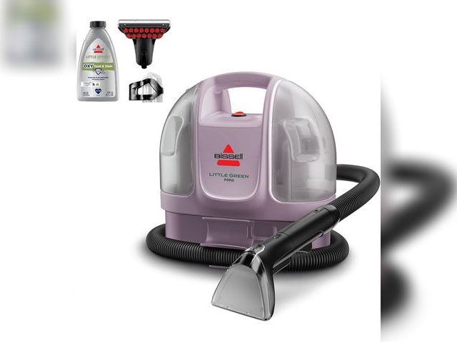 Lot 96-173146 - BISSELL Little Green Mini Portable Carpet and Upholstery Deep Cleaner, Car/Auto Detailer, with Hydro...