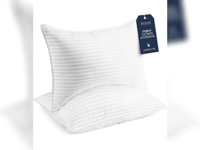 Lot 96-178955 - Beckham Hotel Collection Bed Pillows Standard / Queen Size Set of 2 - Original Soft Down Alternative...