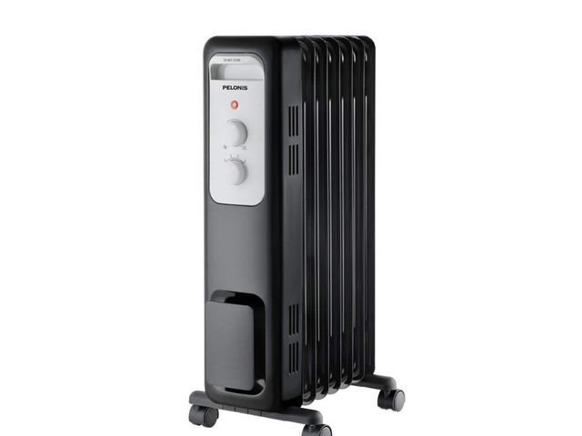 Lot 96-174382 - Pelonis 1,500-Watt Oil-Filled Radiant
Electric Space Heater with Thermostat New