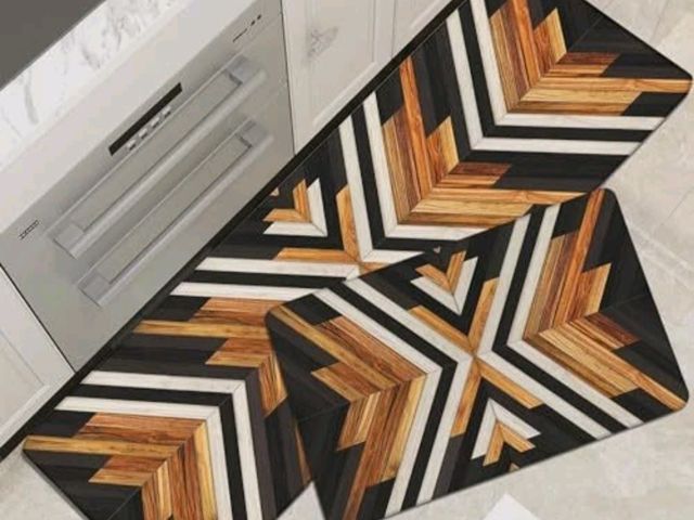 Lot 96-190214 - Western Aztec Kitchen Rugs Kitchen Mats Boho Rustic Farmhouse Style
Sets of 2, Anti Fatigue, Comfort...