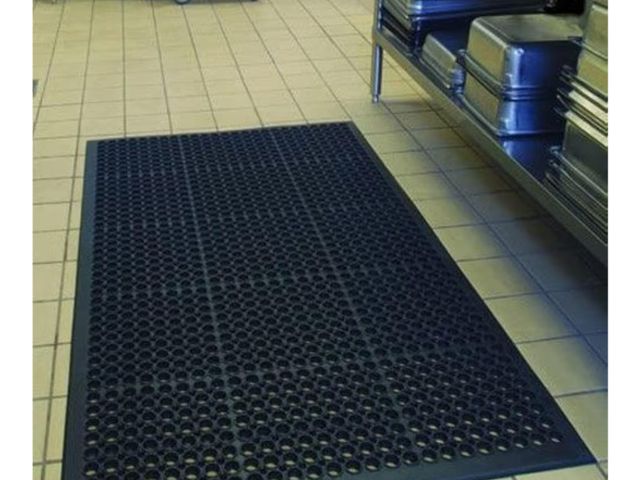 Lot 96-177128 - Rubber Outdoor Mats Commercial Restaurant Kitchen Anti Fatigue Rubber Drainage Mat New Non Slip Bar ...