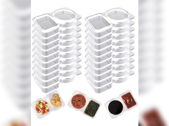 Lot 96-198651 - 20 Pcs Reusable Snack Containers, Snack Containers for Kids, Leakproof, Stackable, Ideal for Portion...