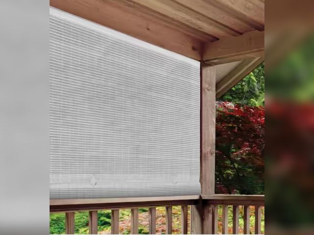 Lot 96-173316 - Radiance
White Cordless Light Filtering UV Protection PVC Manual Roll-Up Sun Shade 96 in. W x 72 in....