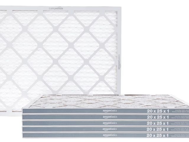 Lot 96-181204 - Amazon Basics 20x25x1 Air Filter 6 Pack, MERV 11 AC Furnace Filters (Actual Size: 19.75" x 24.75" x ...