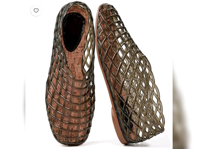Lot 96-230714 - Ecetana Women's Jelly Sandals Mesh Flats Breathable Clear Hollow Jelly Shoes for Women New  Size 42 ...