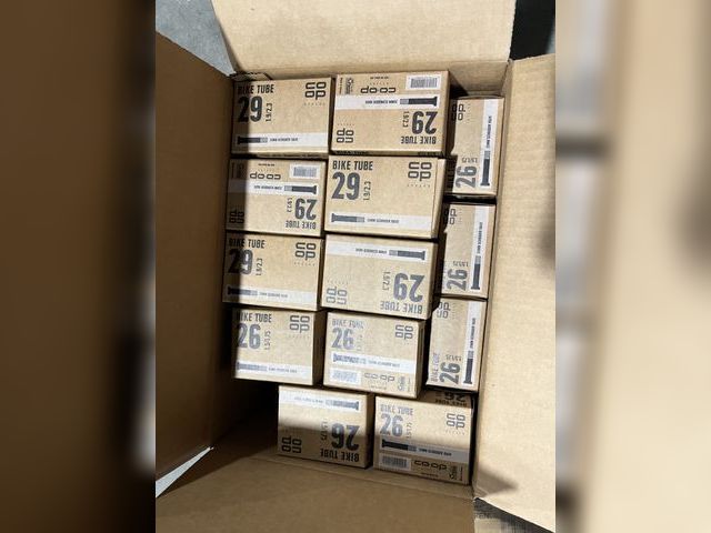 Lot 96-178360 - Box of bike tubes various sizes New
