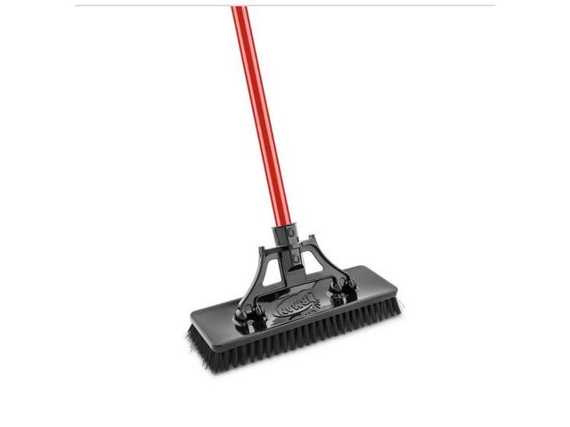 Lot 96-174178 - Libman
13.5 in. High Power Extra-Large Heavy-Duty Floor Scrub Brush with Swiveling Head and Steel Ha...