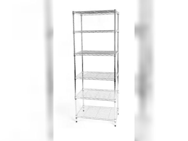 Lot 96-180002 - HDX 6-Tier Steel Wire Shelving Unit in Chrome (24 in. W x 60 in. H x 14 in. D) New