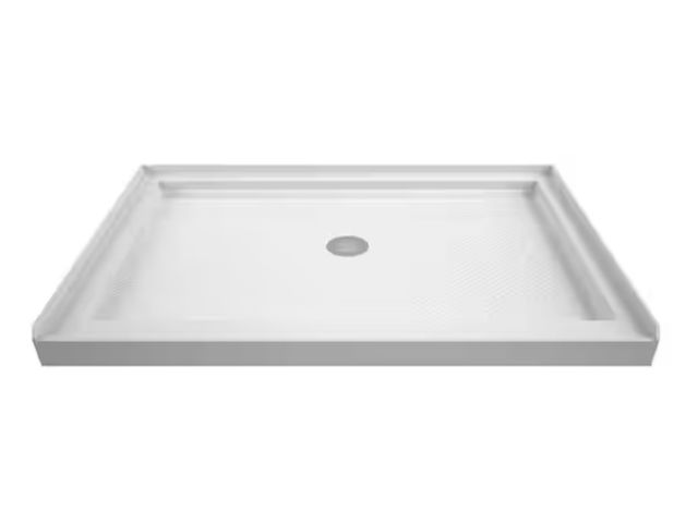 Lot 96-226882 - DreamLine
SlimLine 48 in. x 34 in. Single Threshold Alcove Shower Pan Base in White with Center Drai...