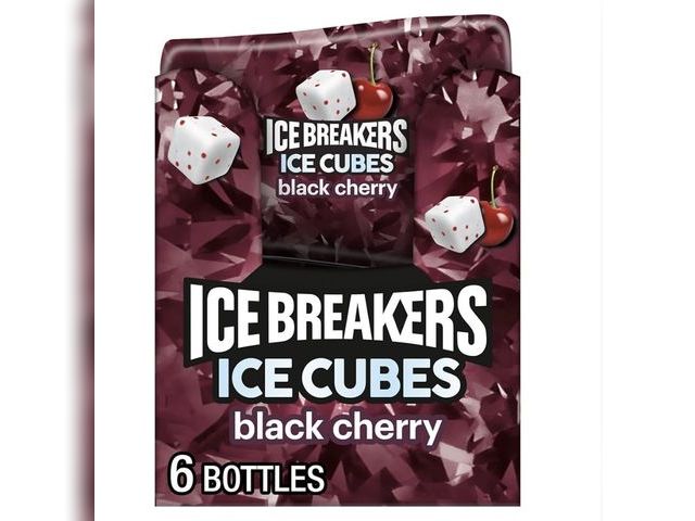 Lot 96-230478 - ICE BREAKERS Ice Cubes Black Cherry Sugar-Free Gum Bottles, 6 ct 6 Count, 40 Pieces New Ex date: Mar...