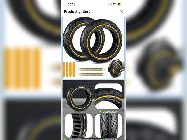 Lot 96-190304 - 10x2.5 Inch Scooter Solid Tire for Segway Ninebot MAX G30/G30P/G30LP/G30D/G30E Gotrax G5/G6/G MAX Hi...