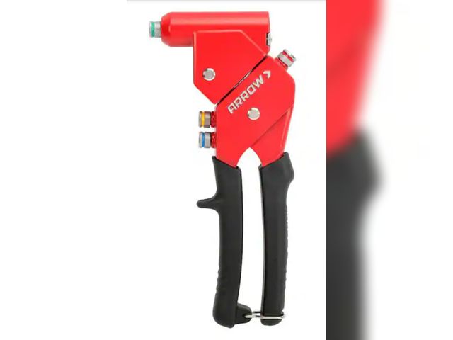 Lot 96-180188 - Arrow
1-Handed Swivel Riveter Kit
Open package 
Appears Unused