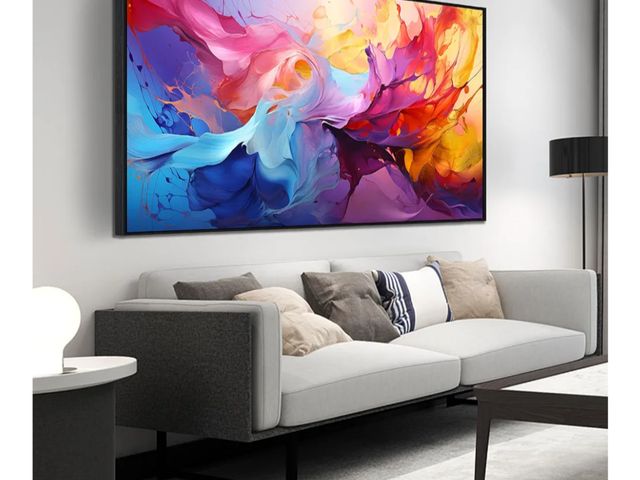 Lot 96-175986 - Abstract Wall Art for Living Room, Colorful Canvas Wall Decor for Bedroom, Framed Picture Print, Lar...