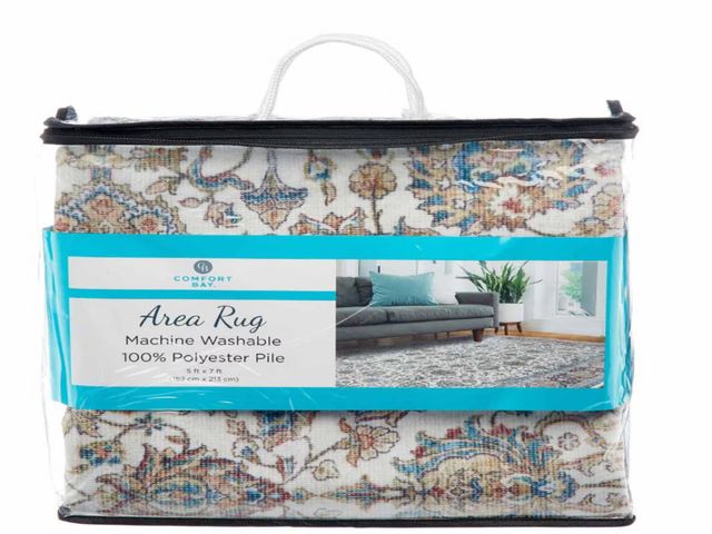 Lot 96-200160 - Comfort Bay Machine Washable Area Rug, 5 ft x 7 ft, Assorted
New