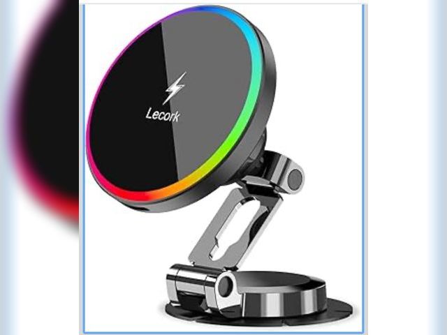 Lot 96-191002 - Lecork for Magsafe Car Mount, 15W Magnetic Wireless Charger for iPhone, Magsafe Air Vent Car Holder ...