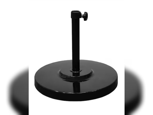 Lot 96-226370 - California Umbrella 50 lb. Patio Umbrella Base in Black MSRP $107.56 New