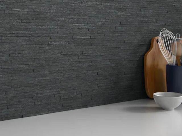 Lot 96-209875 - EMSER TILE
Black Mini Stacked 6 in. x 24 in. Quartzite Slate Floor and Wall Tile
Unused 
Appears som...