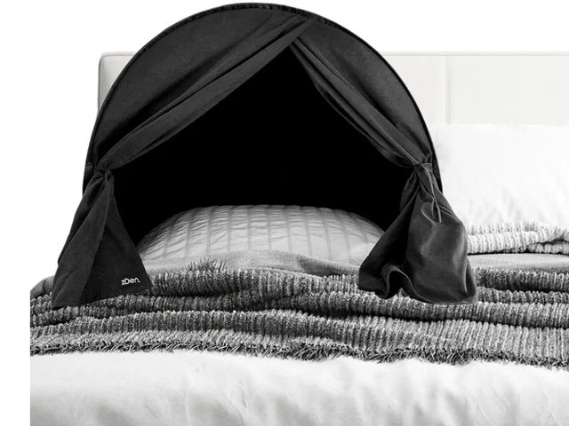 Lot 96-170155 - zDen The Original Patented Light-Blocking Luxury Sleep Den Bed Tent: Certified Non-Toxic Blackout Ca...