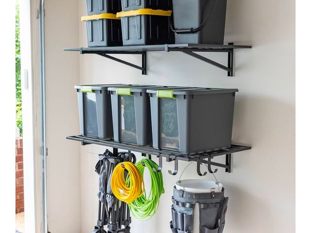 Lot 96-172032 - StoreYourBoard 2-Pack Heavy Duty Wall Shelves – Wall-Mounted Garage Storage Shelving and Organizatio...