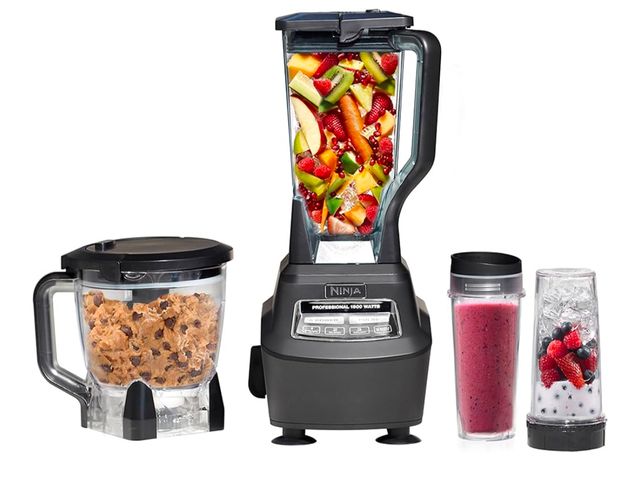 Lot 96-173295 - Ninja Mega Kitchen System, 1500W, 72 oz. Full-Size Blender &amp; 8-Cup Food Processor with (2) 16 oz...