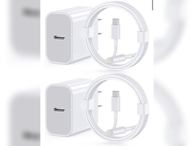 Lot 96-230463 - iPhone 14 13 12 11 Fast Charger [Apple MFi Certified] 2Pack PD USB C Wall Charger Type C Power Adapt...