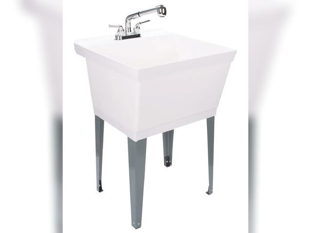 Lot 96-163478 - Standard Freestanding White Utility Sink
New 
Msrp $137.36