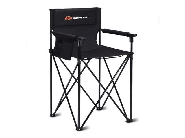 Lot 96-227640 - Costway Portable 38"' Oversized High Outdoor Beach Chair Camping Fishing
Folding Chair New