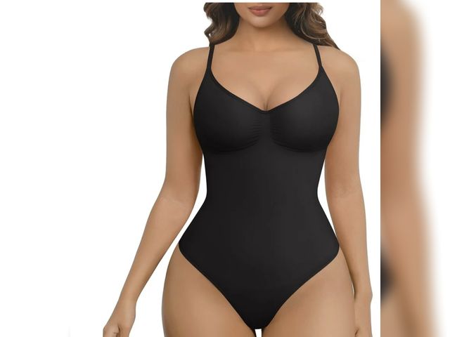 Lot 96-177717 - SHAPERX Thong Shapewear for Women Tummy Control Body Shaper Seamless Sculpting Bodysuit
Size L/XL 
N...