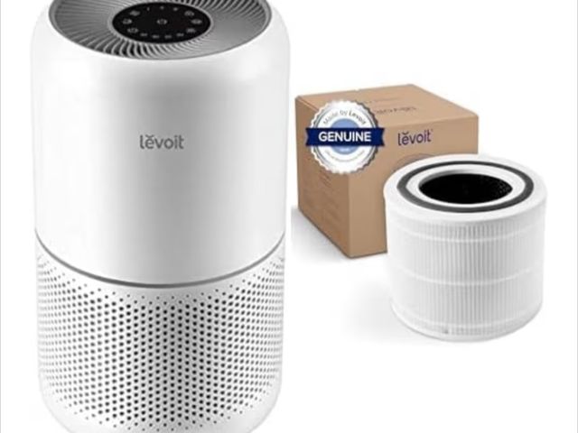 Lot 96-180415 - LEVOIT Core 300 Purifier with Replacement Filter - HEPA Air Cleaner Eliminates Allergens for Bedroom...