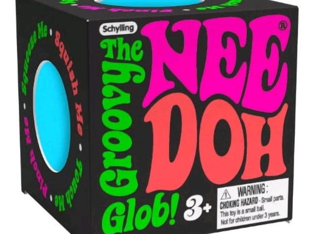 Lot 96-233042 - NeeDoh The Groovy Glob Teenie Small Stress Ball New