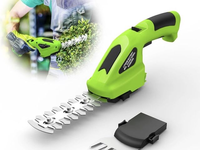 Lot 96-233283 - Electric Weed Wacker Cordless with Wheel, 4 in 1 Weed Eater Battery Powered Brush Cutter String Trim...