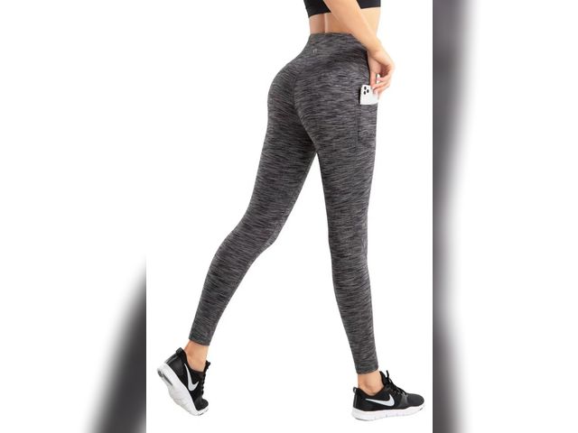 Lot 96-178643 - 2 pairs of LifeSky Yoga Pants for Women, High Waisted Tummy Control Workout Leggings with Pockets, 4...