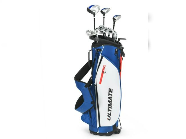 Lot 96-197405 - Men’s Profile Complete Golf Club Package Set Includes 10 Pieces-Blue, Golf Stand Bag for Men &amp; W...