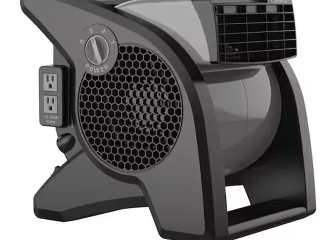 Lot 96-162250 - Lasko
Pivoting 11.2 in. 3 Speed High Velocity Blower Fan for Home, Job Site in Gray, 375 CFM, 2 120V...