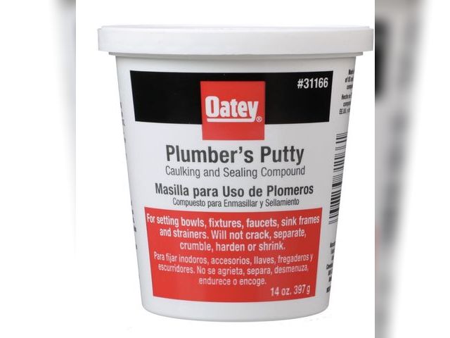 Lot 96-182542 - Oatey Plumber's Putty Sealing Compound for Frames and Faucets, 14 oz. Container, Off-White

New