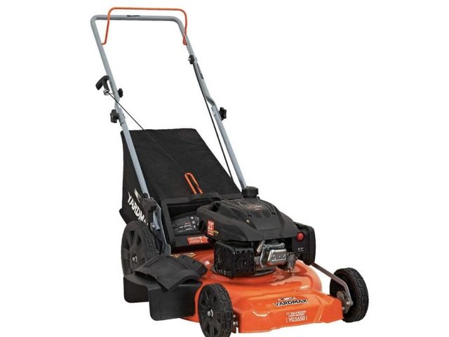 Lot 96-192344 - YARDMAX
21 in. 170cc 3-in-1 Gas Walk
Behind Push Lawn Mower with High Rear Wheels
New
MSRP $258.00