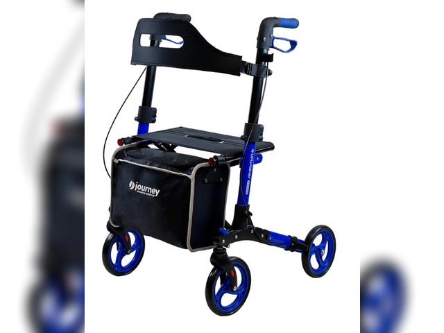Lot 96-177728 - Traditional Rollator Walker – Premium, Lightweight Adjustable Upright Rollator Walker with Seat for ...
