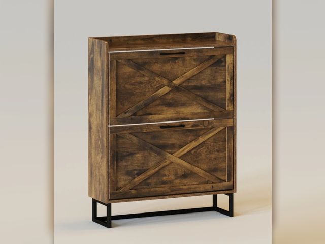 Lot 96-177292 - Shoe Storage Cabinet Freestanding Organizer
New 
Exact model may vary 
Msrp $190.00