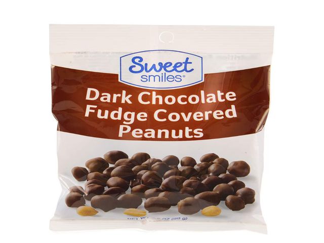 Lot 96-200746 - 8 Bags of Dark Chocolate Fudge Covered Peanuts 3.5 oz Bag
Exp. 08/ 16/ 2026