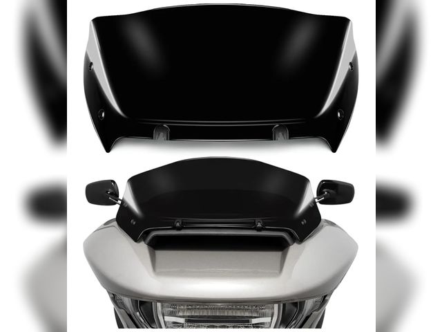 Lot 96-169723 - 9" Wave Windshield Windscreen Wind Splitter Compatible with Harley Davidson CVO Road Glide FLTRXSE 2...