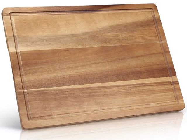 Lot 96-230596 - 17" Acacia Wood Cutting Boards for Kitchen Meat Large Wooden Chopping Board New no packaging